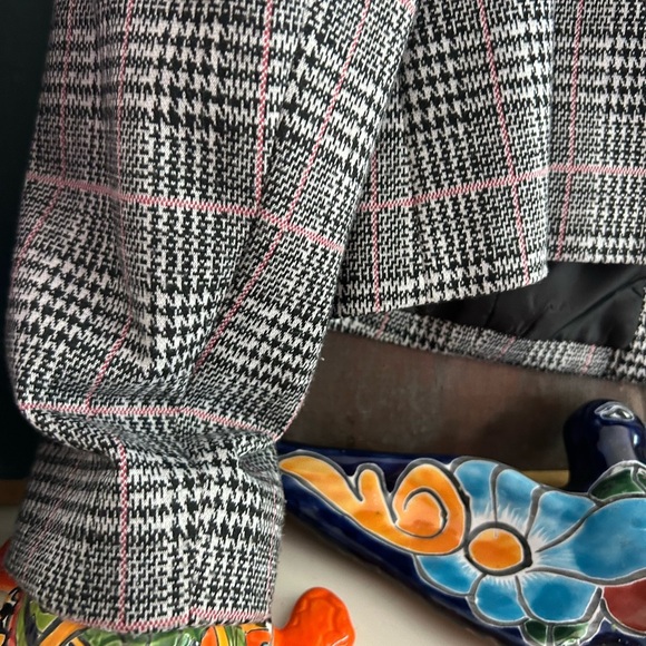 Nine West Black and White Checkered Blazer 8 - Picture 9 of 16